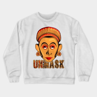 Sri Lankan traditional face masks design Crewneck Sweatshirt